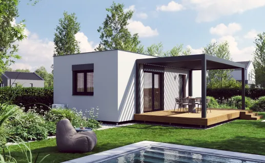 Galerie Single 45m² flat roof