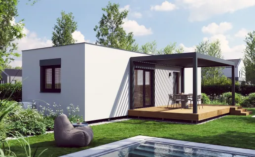 Galerie Single 59m² flat roof