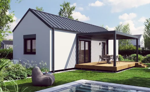Galerie Single 59m² gable roof