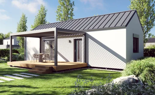 Galerie Single 59m² gable roof