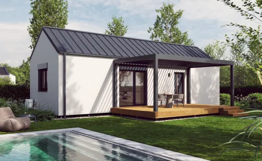 Galerie Single 59m² gable roof
