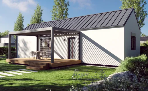 Galerie Single 75m² gable roof