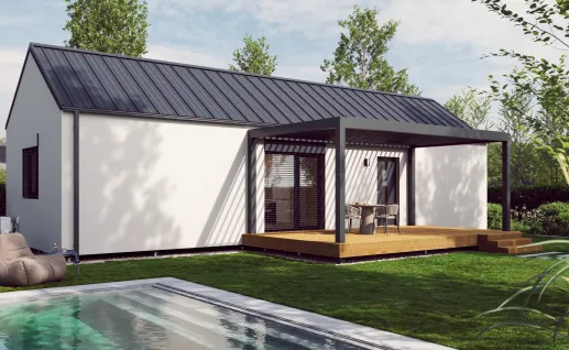 Galerie Single 75m² gable roof