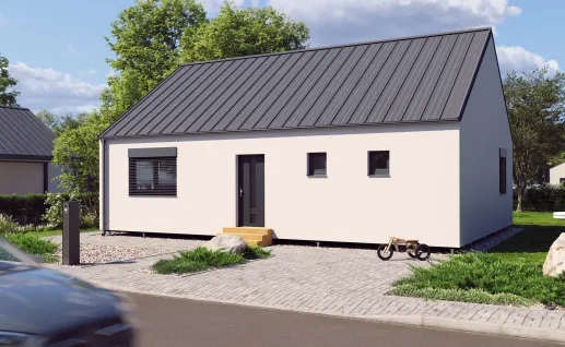 Galerie Double 108m² gable roof