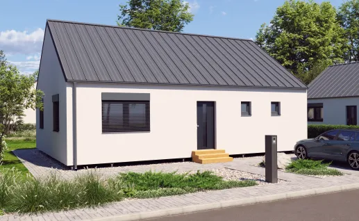 Galerie Double 108m² gable roof
