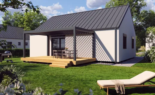 Galerie Double 108m² gable roof