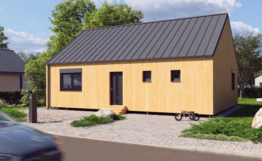 Galerie Double wood 108m² gable roof