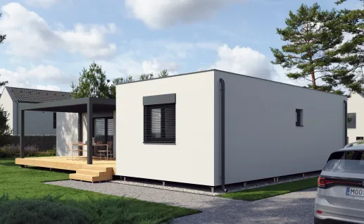 Galerie Double T 94m² flat roof