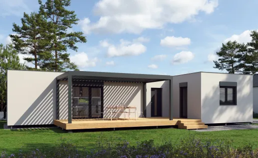 Galerie Double T 94m² flat roof