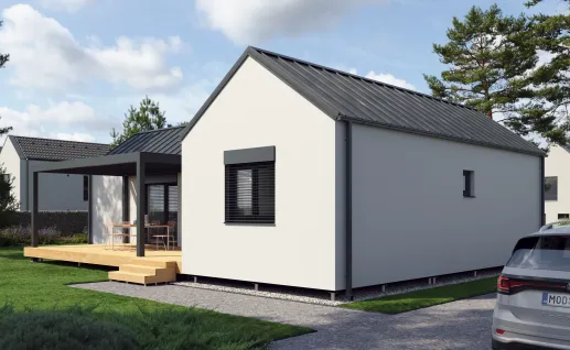 Galerie Double T 94m² gable roof