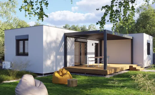Galerie Double L 79m² flat roof