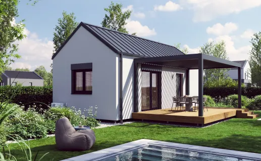Galerie Single 45m² gable roof