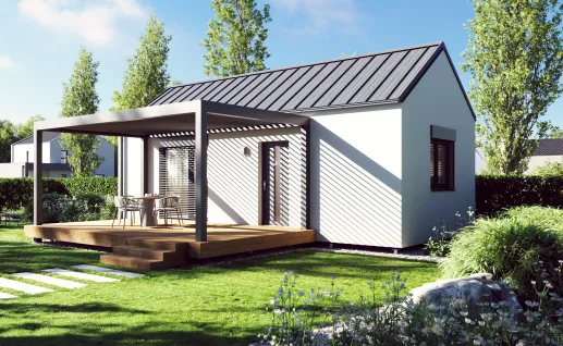 Galerie Single 45m² gable roof