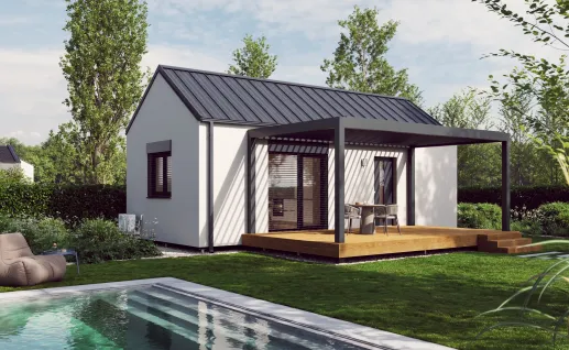 Galerie Single 45m² gable roof