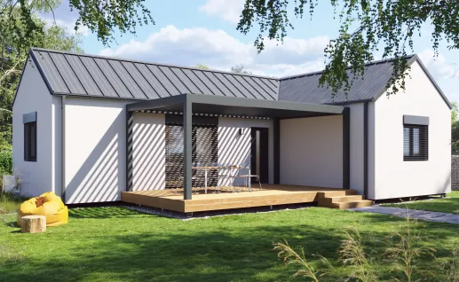 Galerie Double L 79m² gable roof
