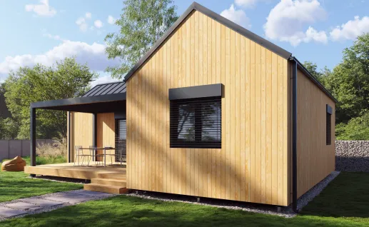 Galerie Double L 79m² gable roof