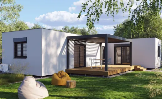 Galerie Double L 94m² flat roof