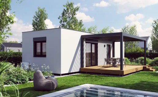 Galerie Single 54m² flat roof