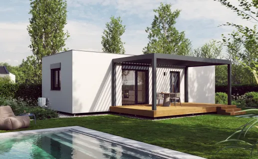 Galerie Single 54m² flat roof