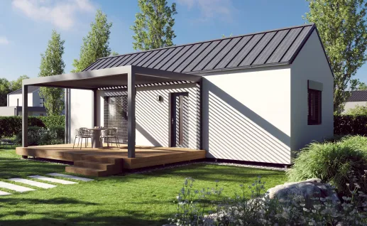 Galerie Single 54m² gable roof